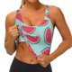 thumbnail image 3 of Fotbe Watermelon Sujetador Deportivo Largo sin Aros para Mujer con Almohadillas y Soporte Medio, Transpirable y Absorbente, Camiseta Tipo Chaleco o Tank Top-Small, 3 of 8