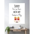 thumbnail image 2 of Sorry I'M In Love With My Guinea Pig Poster Wall Art, Modern Wall Decor, 12x18 UNFRAMED, 2 of 3