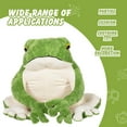 "BRINJOY 28"" Giant Plush Green Tree Frog Stuffed Animal, Lifelike