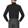 Men's Slim Fit Dress Shirt Solid Spread Collar Men Shirts Long Sleeve