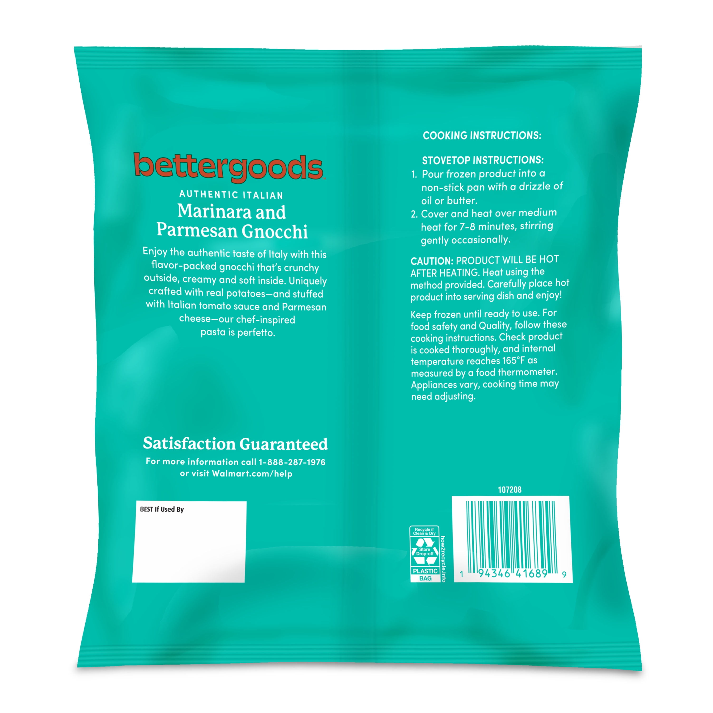 bettergoods Marinara and Parmesan Gnocchi, 16 oz (Frozen)