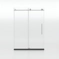 thumbnail image 5 of Tuekys 60"*72" (10mm) Stainless Steel Modern Frameless Shower Door, Tempered Glass Shower Doors with Seal Strip Parts and Handle, 5 of 9