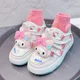 thumbnail image 4 of Sanrioed-zapatillas de deporte de dibujos animados My Melody Cinnamoroll HelloKittys para niños, Zapatillas altas Kawaii para deportes al aire libre, zapatos para correr, regalo para niños, 4 of 5