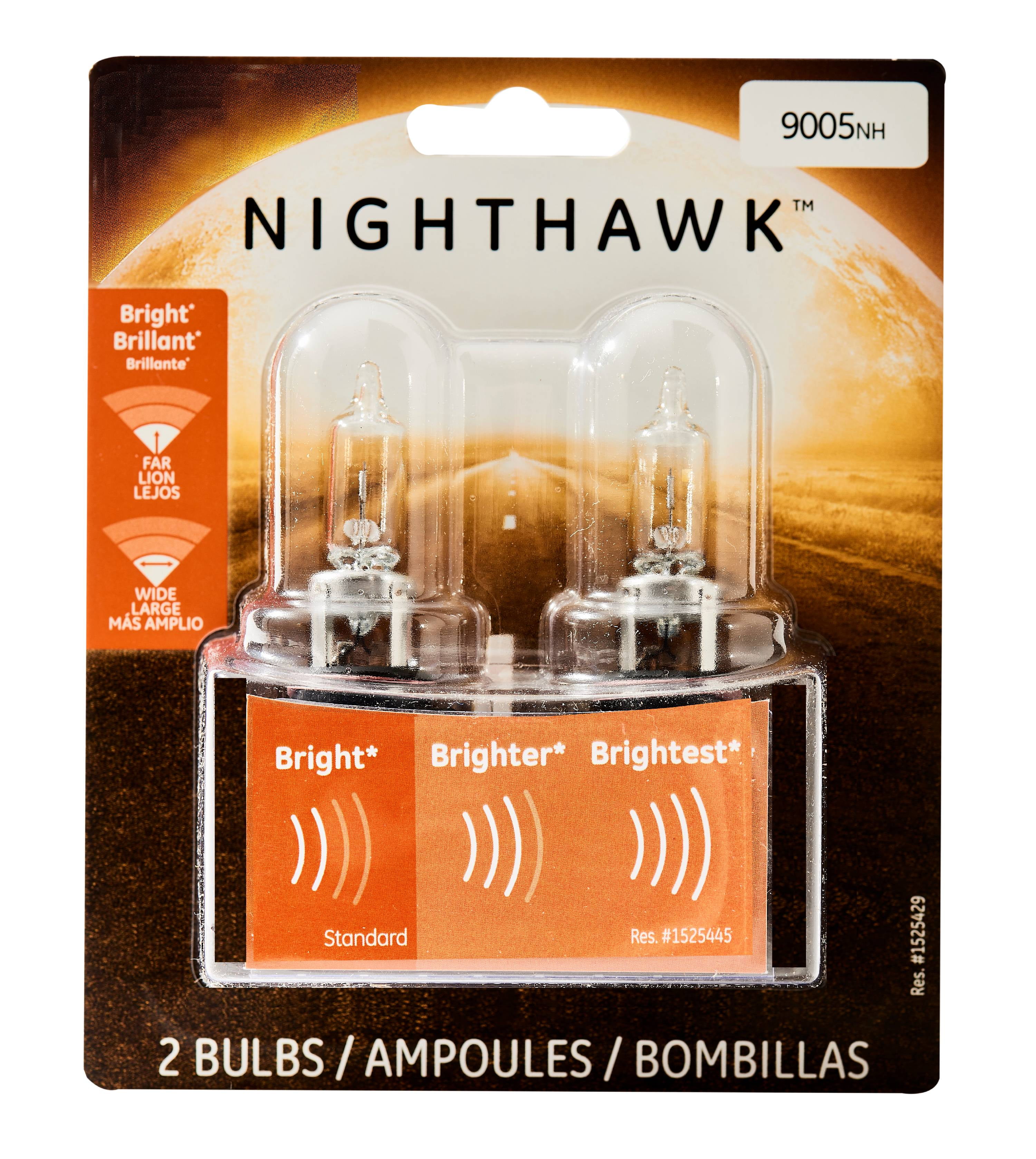 GE Lighting 9005 Headlight Nighthawk Replacement Halogen, 2Pack