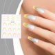 thumbnail image 1 of Pegatinas para uñas para decoración de uñas, pegatinas para uñas para mujeres, pegatinas francesas con degradado, pegatinas de sonrisa en forma de media luna, arcos de líneas francesas finas, adornos, 1 of 5