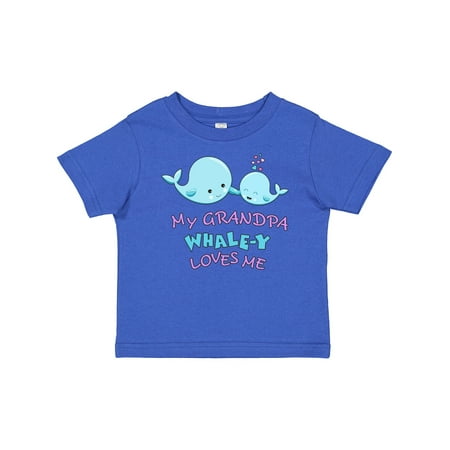

Inktastic My Grandpa Whale-y Loves Me Gift Baby Boy or Baby Girl T-Shirt
