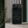 thumbnail image 3 of DistinctInk Clear Hybrid Case for Apple iPhone 13 Pro Max (6.7" Screen) - Volleyball is My Business Business Is Good - Raised Bezel Screen Guard, 3 of 9