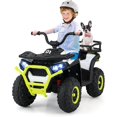 thumbnail image 1 of OLAKIDS 24V Ride on Car, Kids ATV Quad with Bluetooth, Music, LED Lights, Power Display, Rear Storage Rack, Spring Suspension, Electric 4 Wheeler for Kids Boys Girls Aged 3+ Years, 1 of 9