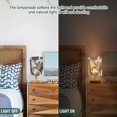 thumbnail image 5 of Run Black and White Cat Table Lamp USB Bedside Desk Nightstand Lamp Printed Gifts Small Lamp Wood Base for Bedroom Living Room Kids Room College Dorm, 5 of 7