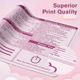 thumbnail image 2 of Pink Excel Shortcuts Cheat Sheet Desk Pad - Extended Large XXL Non-Slip Mousepad, Stitched Edges, Ideal for Computer Users, Professional Keyboard Mat, 2 of 6
