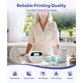 thumbnail image 2 of Label Maker Machine With 4 Tapes  Rechargeable Backlit Labeler For 12mm 0.47 White Waterproof-labels Printer Replacement Brother Ptouch Office Home School, 2 of 9