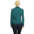 thumbnail image 4 of Women's Classic Draped Open Front Blazer Casual Workwear Long Sleeve Jacket, 4 of 5