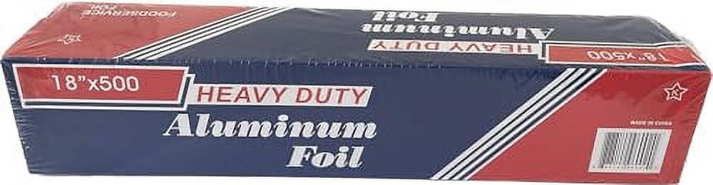 Heavy Duty Aluminum Foil Roll for Food 18 Inches 500 FT Heavy Duty Food Safe Foil Wrap