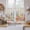 Pink, variant on Pink Orange Flowers Kitchen Curtain for Berdoom Living Room Cafe 72 Inch Length, Spring Floral Farmhouse Botanical Tiers Curtains Light Filtering Drapes Rod Pocket Window Treatment 2 Panels 52"Wx72"L