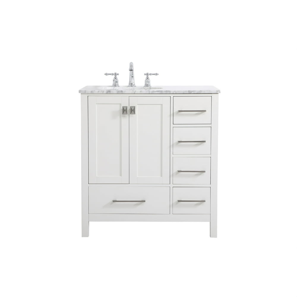 32 inch Single Bathroom Vanity in White