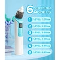 thumbnail image 2 of Nasal Aspirator for Baby Electric Nose Aspirator for Toddler Baby Nose Aspirator Adjustable 6 Levels of Suction Automatic Nose Cleaner with 2 Size Nozzles 1 Clip for Newborns and Infants (Blue), 2 of 7