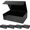 thumbnail image 1 of Cajas de regalo RayOfSun negras con tapas de cierre magnético, 5 unidades, 1 of 9