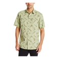 thumbnail image 2 of GH Bass & Co. Camisa abotonada con estampado de tibur?n para hombre, verde, grande G.H. Bass & Co. Botones al frente, 2 of 2