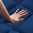 thumbnail image 3 of Onbeam Sleeper Sofa Couch Pull Out Bed, 55" Modern Velvet Convertible Sleeper Sofa Bed Loveseat Modern Velvet Sleeper Couch for Living Room, Adjustable Backrest, Blue, 3 of 8