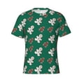 thumbnail image 3 of Naloa Gingerbread Snowman Cookies Men's T-Shirt Sport T-shirt Men's Basic Tee Casual Men's Shirt, Round Neck, Short Sleeves - X-Large, 3 of 5