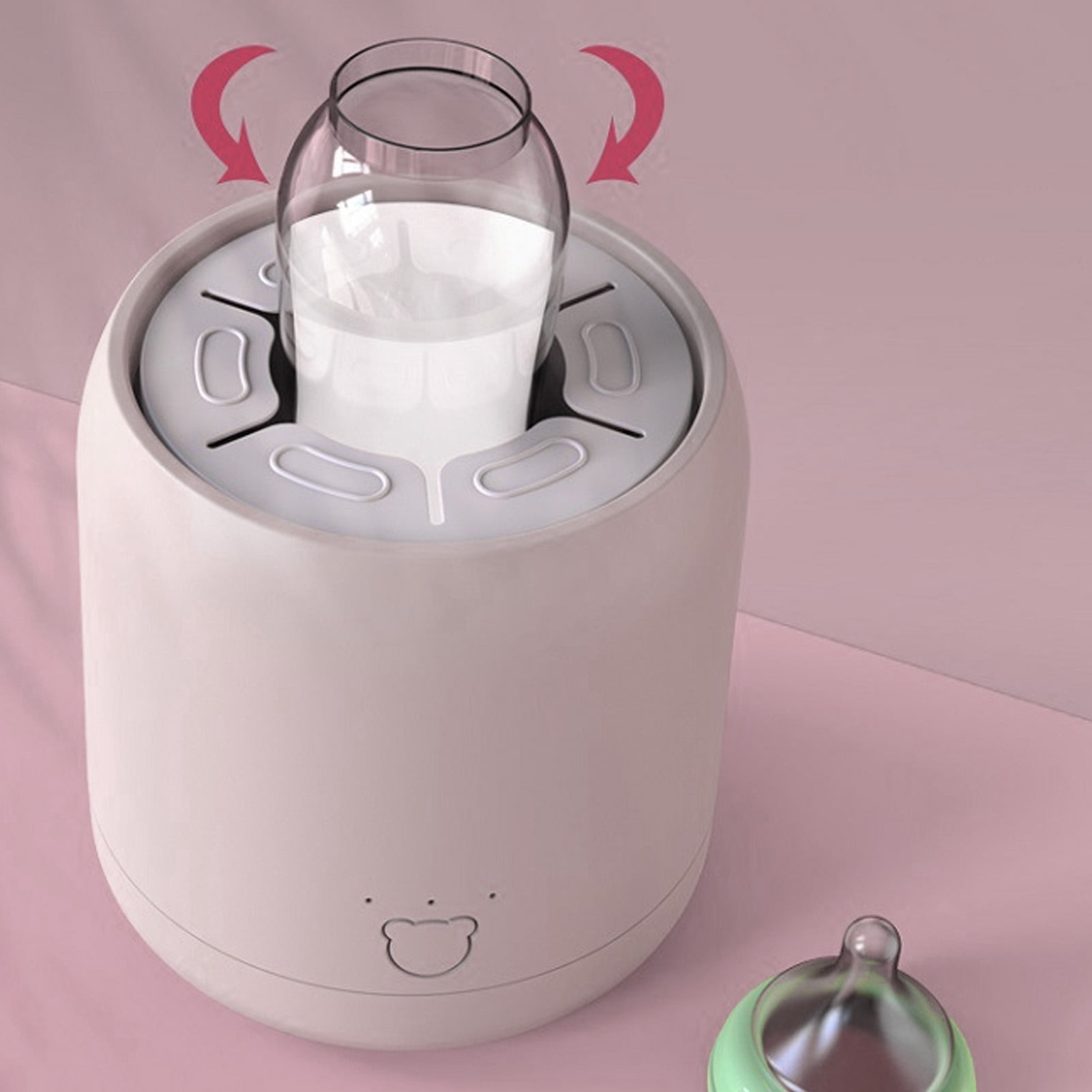 BOKYAN Baby Bottle Milk Shaker Automatic Smart Infant Formula Mixer Electric Dispenser for Milk Powder & Fruit Puree, White