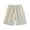 White, variant on LADIGASU Men Versatile Solid Color Pocket Drawstring Elastic Waist Shorts