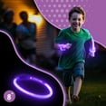 thumbnail image 6 of Windy City Novelties 8" Purple Glow Stick Bracelets - Bulk 50 Pack for Summer Parties, Festivals & Nighttime Celebrations, 6 of 6