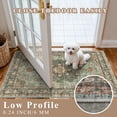 thumbnail image 2 of 4x6 Area Rugs for Living Room: Perfect for Bedroom Kitchen Kids Room Nursery - Stain & Water Resistant Non-Slip Pet & Child Friendly Vintage Carpet (Green, 4x6), 2 of 12