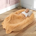 thumbnail image 1 of Gymax 68'' x 46'' x 10'' Human Dog Bed Orthopedic Dog Bed w/ Soft Blanket Brown, 1 of 10