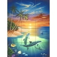 thumbnail image 1 of Tile Mural Bathroom Backsplash - Dolphin Island - by Jeff Wilkie, 1 of 1