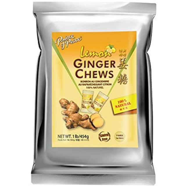 Prince Of Peace Ginger Chews With Lemon 1 Lb Candied Ginger Lemon Candy Lemon Ginger 0500