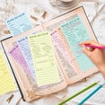 thumbnail image 4 of Marcadores L1rabe Colorful de reseñas de libros, 120 unidades, para lectores, 4 of 6