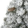 thumbnail image 4 of Nearly Natural 5ft. Flocked White River Mountain Pine Artificial Christmas Tree with Pinecones, Green, 4 of 6