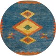 thumbnail image 1 of Ahgly Company Machine Washable Indoor Round Abstract Coffee Brown Area Rugs, 3' Round, 1 of 7