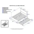 thumbnail image 4 of Metro Platform Bed with Matching Foot Board with Twin Size Urban Trundle Bed, Multiple Colors and Sizes, 4 of 5