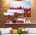 thumbnail image 3 of Coquelicots Rouges sous le Ciel Bleu Vif - Oeuvre de Fleurs sur Toile, 3 of 4