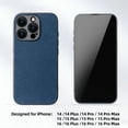 thumbnail image 3 of Alfanxi for iPhone 16 Pro Case, Alcantara Phone Case Compatible with Mag-Safe Wireless Charging Designed for iPhone 16 Pro-Purple, 3 of 7