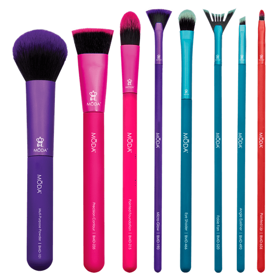 Moda Brush Ultimate Face 8pc Makeup Brush Kit
