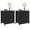 Black, variant on Nightstand-2Pack,, Bedside Table with 2 Drawers – Modern Minimalist Bedroom End Table, Small Storage Cabinet for Living Room, Compact Night Stand, White, 25 Inches