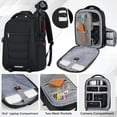 thumbnail image 2 of Bolsa para cámara, mochila SDYSM Professional, impermeable, negra, 2 of 8