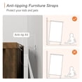 thumbnail image 6 of Wampat 75" Farmhouse TV Stand with Storage Cabinet, Walnut Brown, 6 of 6