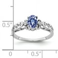 thumbnail image 2 of Primal Gold 14 Karat White Gold 6x4mm Oval Tanzanite and Diamond Ring, 2 of 4