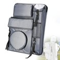 thumbnail image 1 of Estuche de portafolio de arte, bolsa de arte para dibujar, bolsa de transporte de viaje con bolsillos, mochila con asa para artistas, bolsa de bocetos Gris, 1 of 8