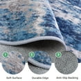 thumbnail image 6 of NewBuros Area Rugs 8'x10', Modern Abstract Non-Slip Washable Rugs for Living Room, Soft Low Pile Stain Resistant Indoor Carpet for Bedroom Dining Room Playroom, Gray Blue, 6 of 11
