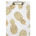 thumbnail image 2 of FMSHPON Golden Pineapple Clipboard Hardboard Wood Nursing Clip Board and Pull for Standard A4 Letter 13x9 inches, 2 of 7
