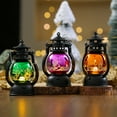 thumbnail image 5 of Gallickan Halloween Decorations Lantern, Vintage LED Candle Lantern Indoor Outdoor Hanging Lanterns for Wedding Halloween Christmas Farmhouse Decoration, Purple, 5 of 6