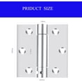 thumbnail image 3 of EcoNesxp 4 Pack Unique Design 1.5 Inch Self-Closing Door Hinge Stainless Steel Heavy Duty Spring Hinge Stainless Steel Mortise Spring Hinge Safe and Reliable, 3 of 4