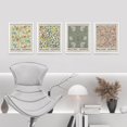thumbnail image 2 of PixonSign Framed Posters William Morris Abstract Floral Patterns Prints, Set of 4 Country Farmhouse Vintage Flower Wall Décor, Adhesive Canvas Wall Art, Modern Home Artwork - 8"x10" White, 2 of 5