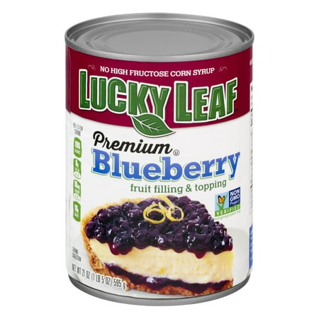 (3 Pack) Lucky Leaf: Premium Blueberry Pie Filling, 21 (Best Blueberry Pie Filling)