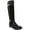 Black Micro, variant on Karen Scott Womens Leather Zipper Knee-High Boots